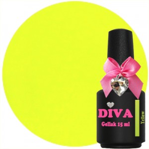 Diva Gellak NEON Yellow 15 ml.