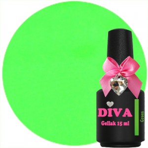 Diva Gellak NEON Green 15 ml.