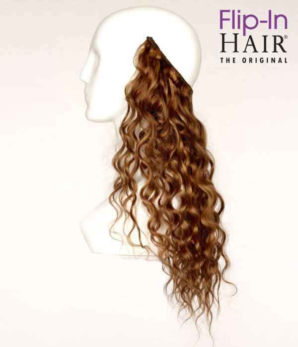 glans Bejaarden Viva Flip-In Hair Standaard, Krul, (Italian Bodywave) 18" 45 cm met zijkanten -  diva-beauty