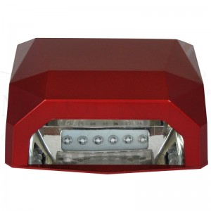 MN LED 12  Watt UV CCFL Nagellamp Diamand Metallic Red