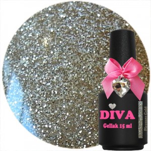 Diva Gel Lak Pleasure Gold 15 ml.