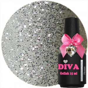 Diva Gel Lak Pleasure Silver 15 ml.