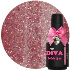 Diva Gel Lak Go Girl Glitter 15 ml.