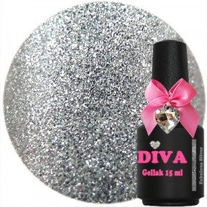 Diva Gel Lak Faboulous Silver 15 ml.