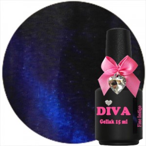 2040 Diva Gellak Cat Eye FINE INDIGO 15 ml.